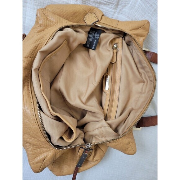 Makowski Cognac Brown Leather Shoulder Satchel Bag - Picture 7 of 12